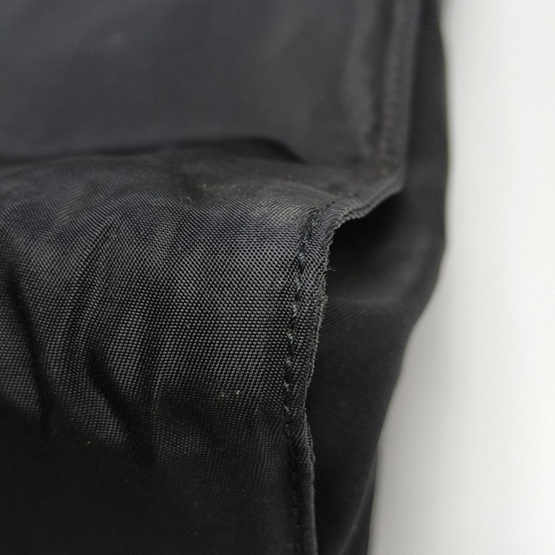 Nylon Top Handle Bag Black