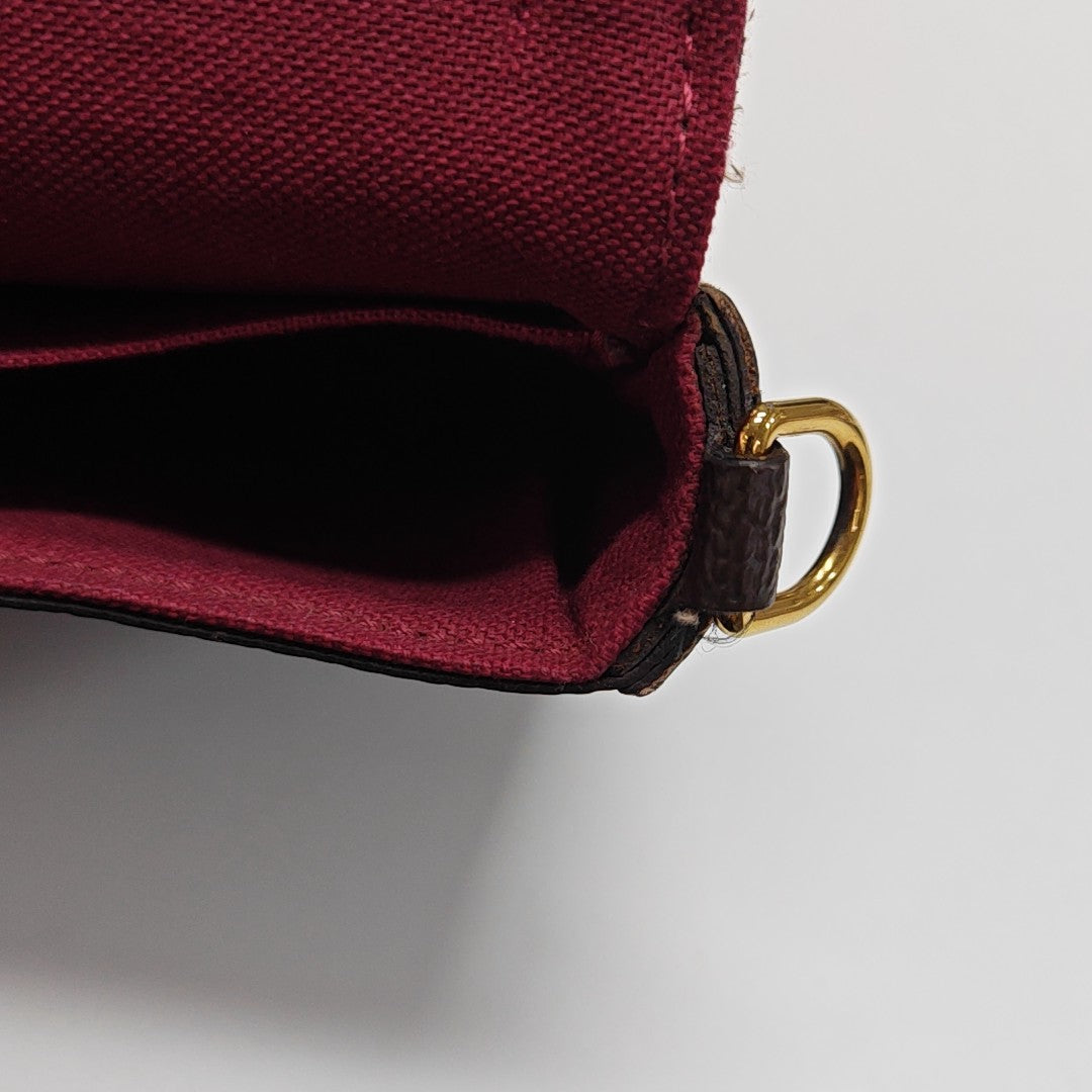 FÉLICIE Monogram Coated Canvas Brown