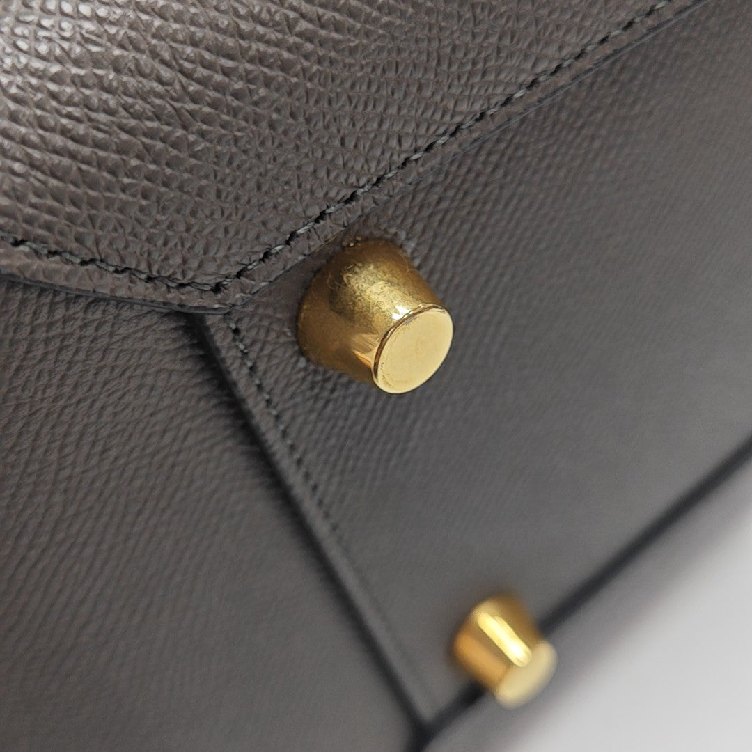 BELT Mini Calfskin Gray