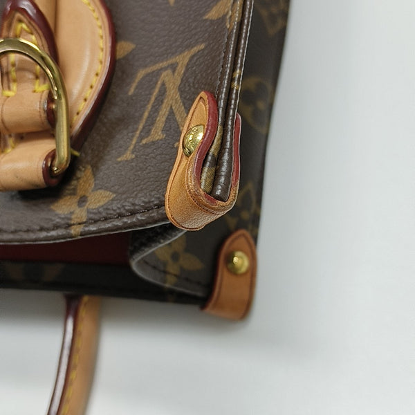 SAC PLAT BB Monogram Coated Canvas Brown