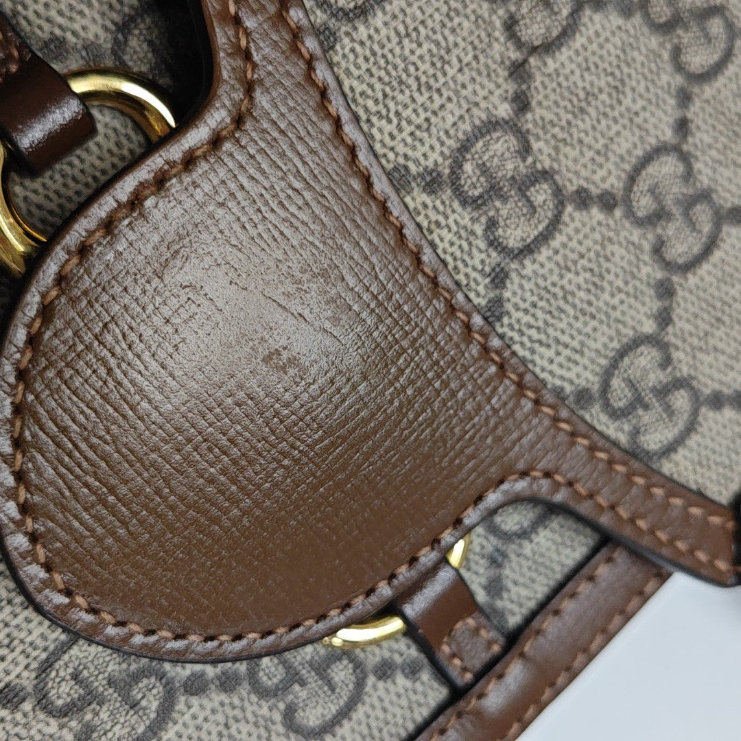 Horsebit 1955 Mini Coated Canvas Beige