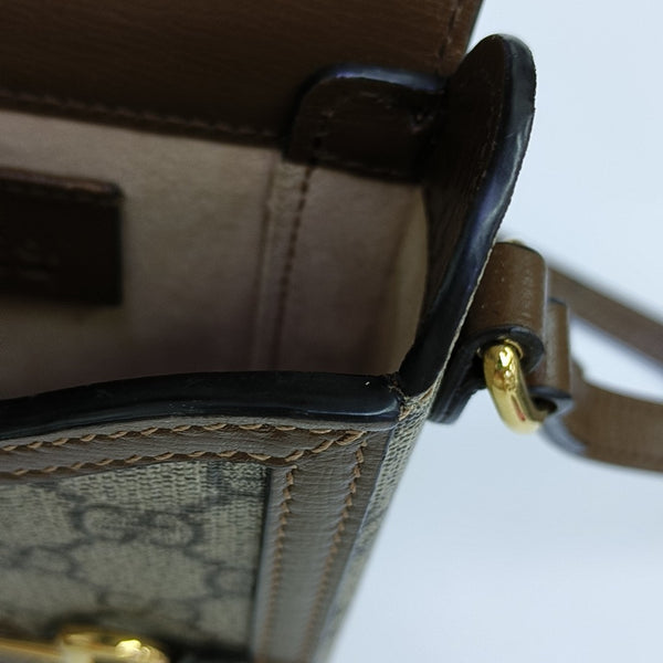 Horsebit 1955 Mini Coated Canvas Beige