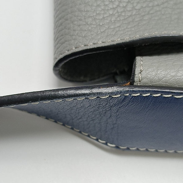 Calfskin Shoulder Bag Gray