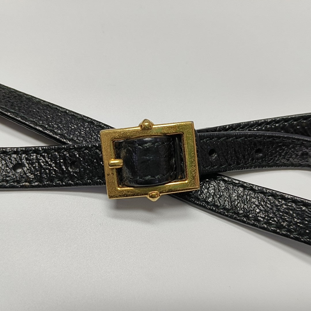 Sylvie Small Monogram Velvet Black