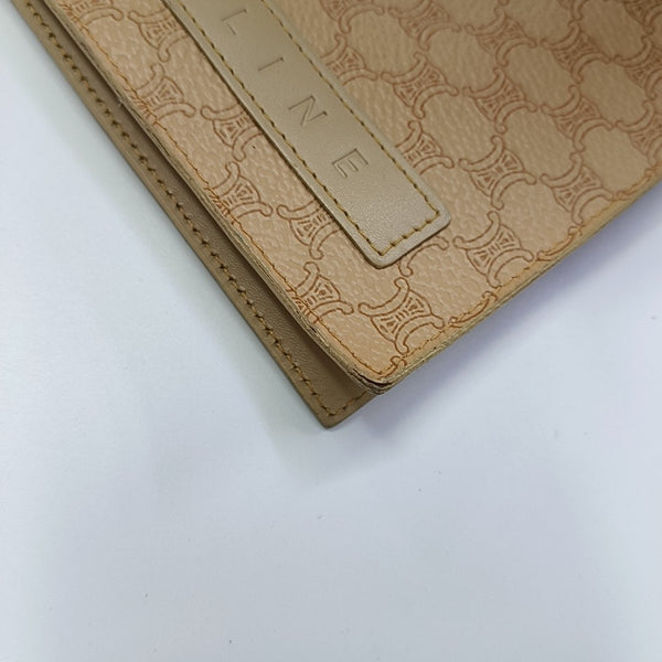 Coated Canvas Shoulder Bag Beige