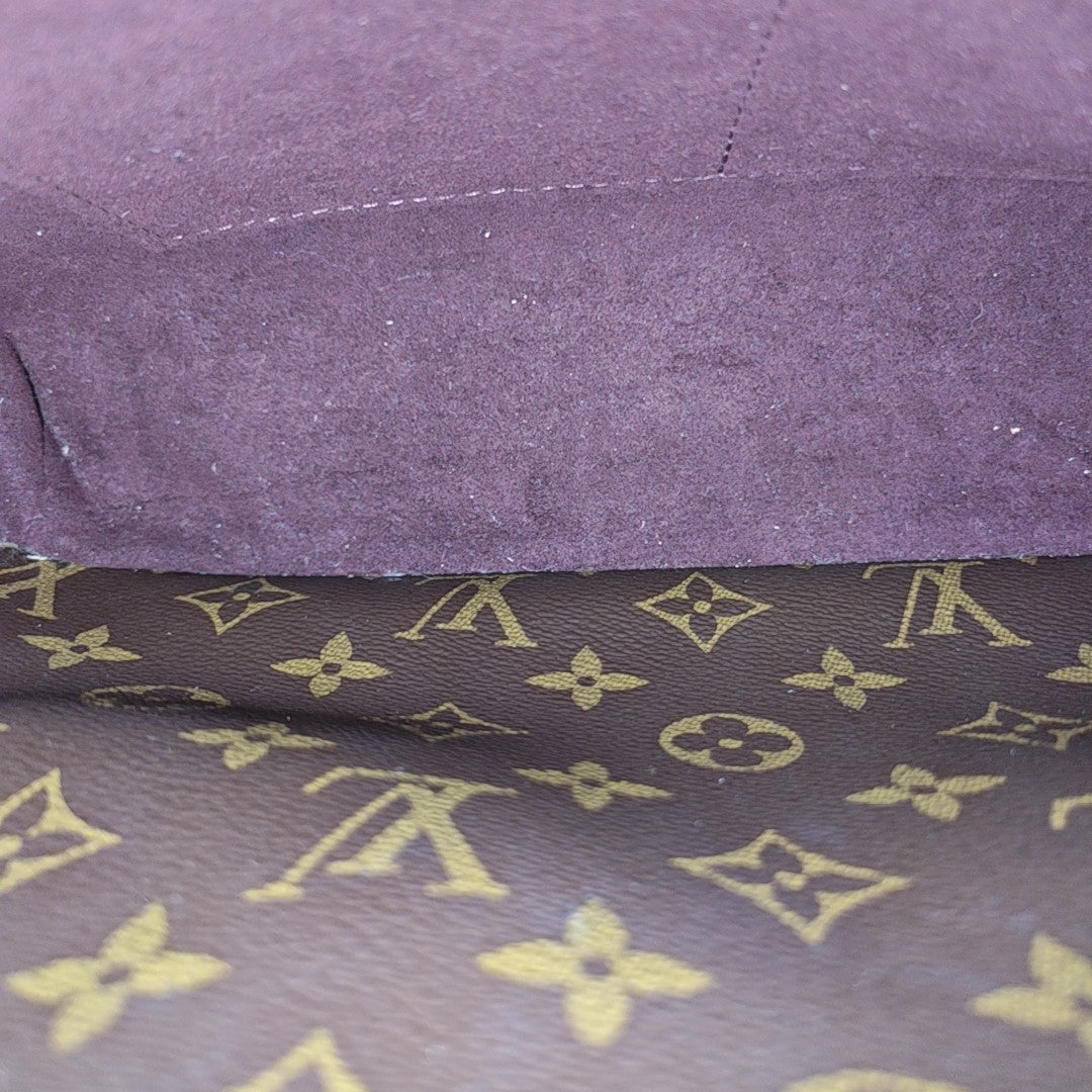 MONTAIGNE BB Monogram Coated Canvas Brown