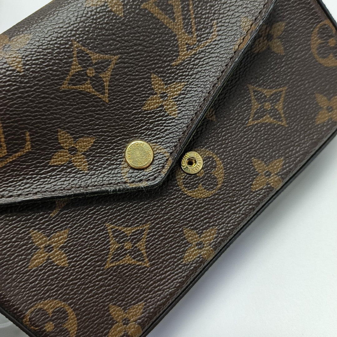 FÉLICIE Monogram Coated Canvas Brown