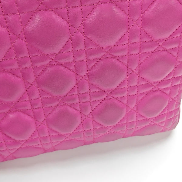 Lady Dior Medium Cannage Lambskin Red