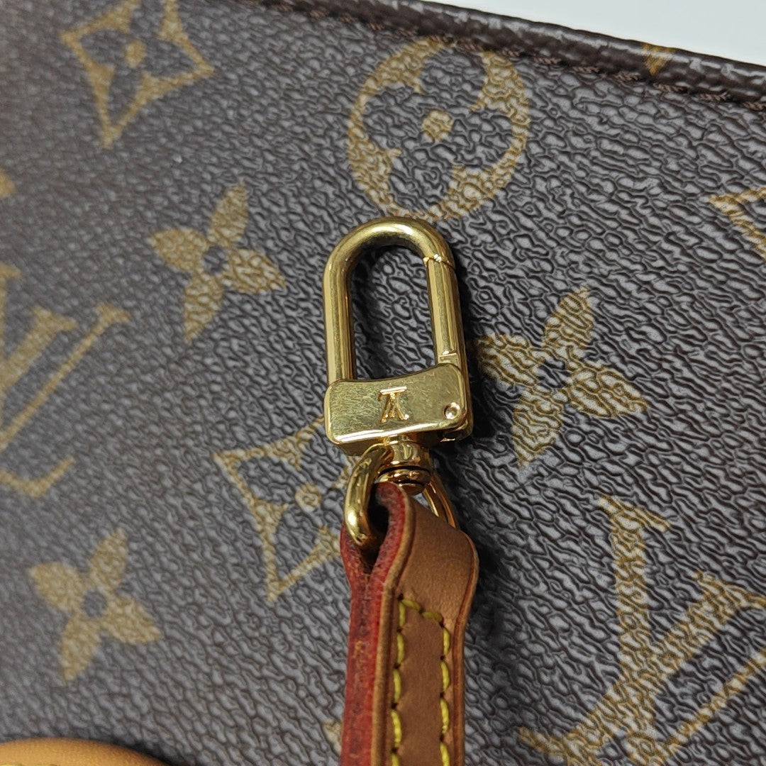 SAC PLAT Mini Monogram Coated Canvas Brown