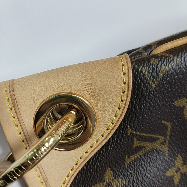 GALLIERA Monogram Coated Canvas Brown