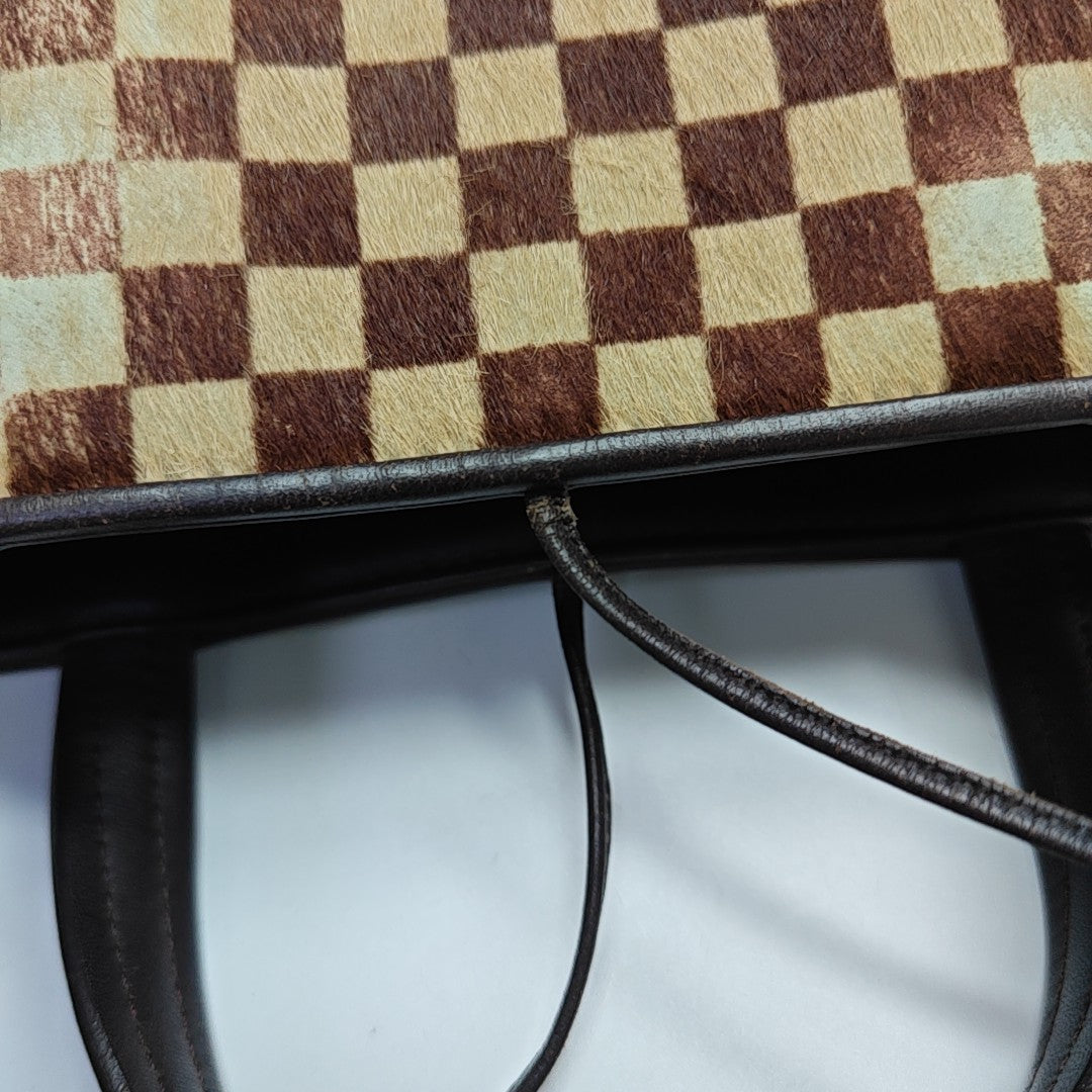 IMPALA Damier Ebene Horsehair Brown
