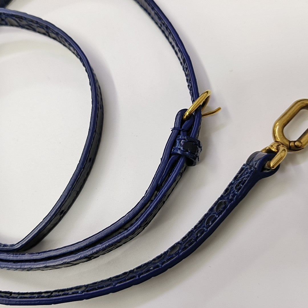 Hourglass S Calfskin Blue