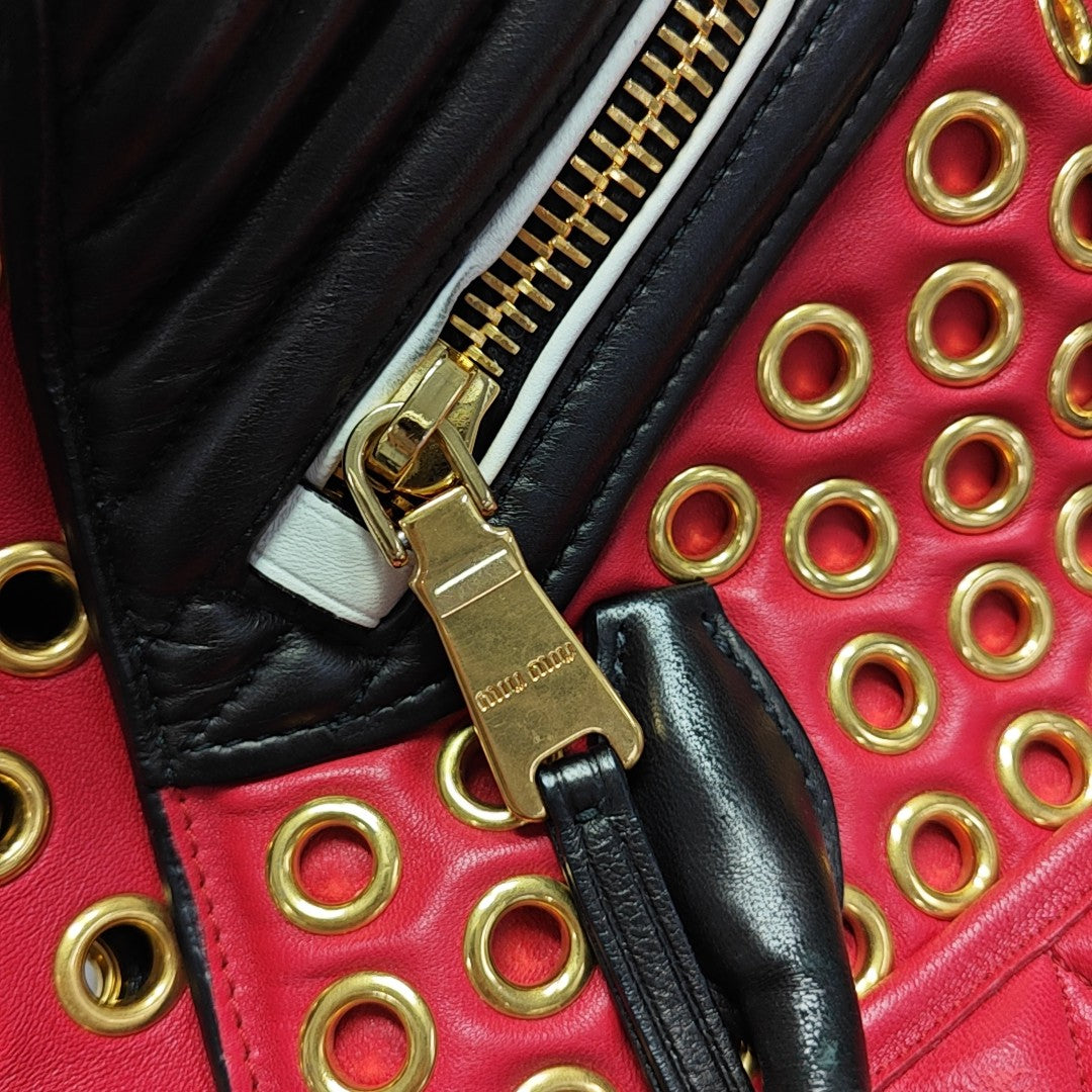Quilted Lambskin Red
