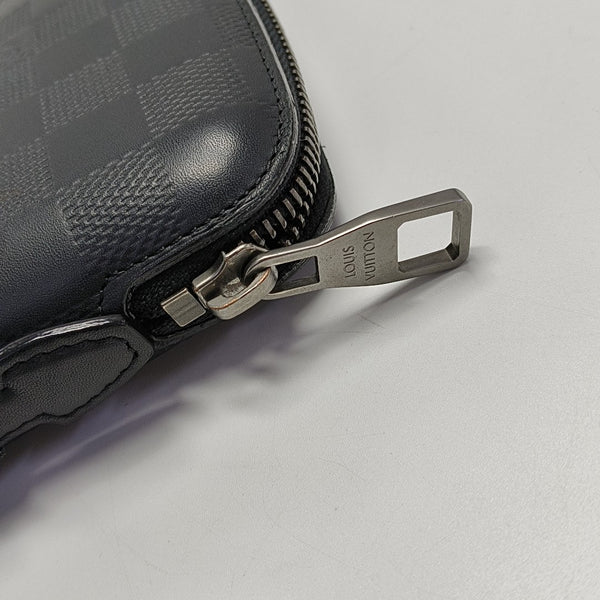 ATOLL Damier Graphite Calfskin Black