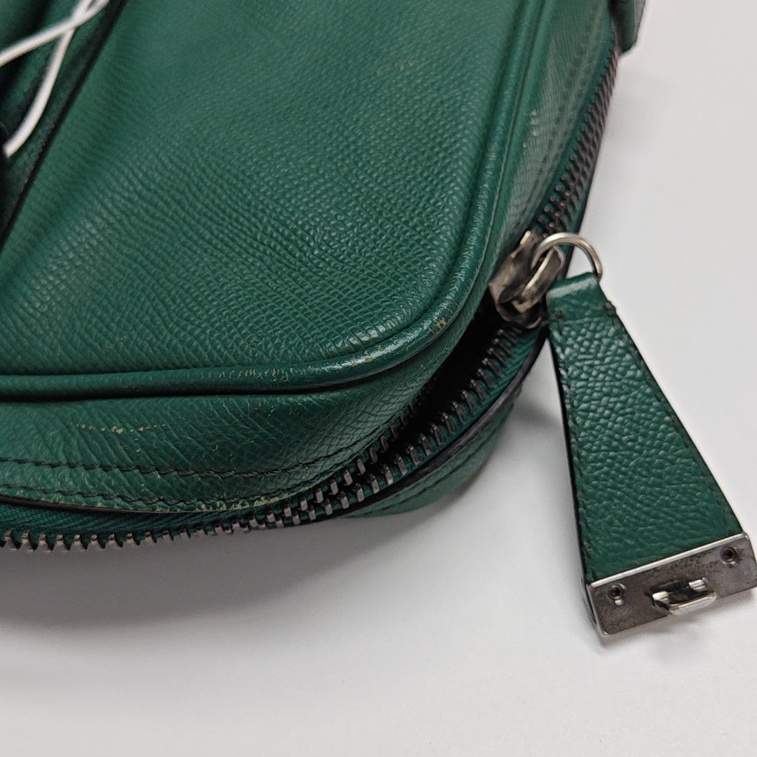 Calfskin Top Handle Bag Green