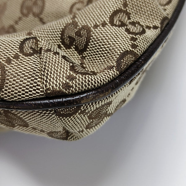 Monogram Canvas Shoulder Bag Beige