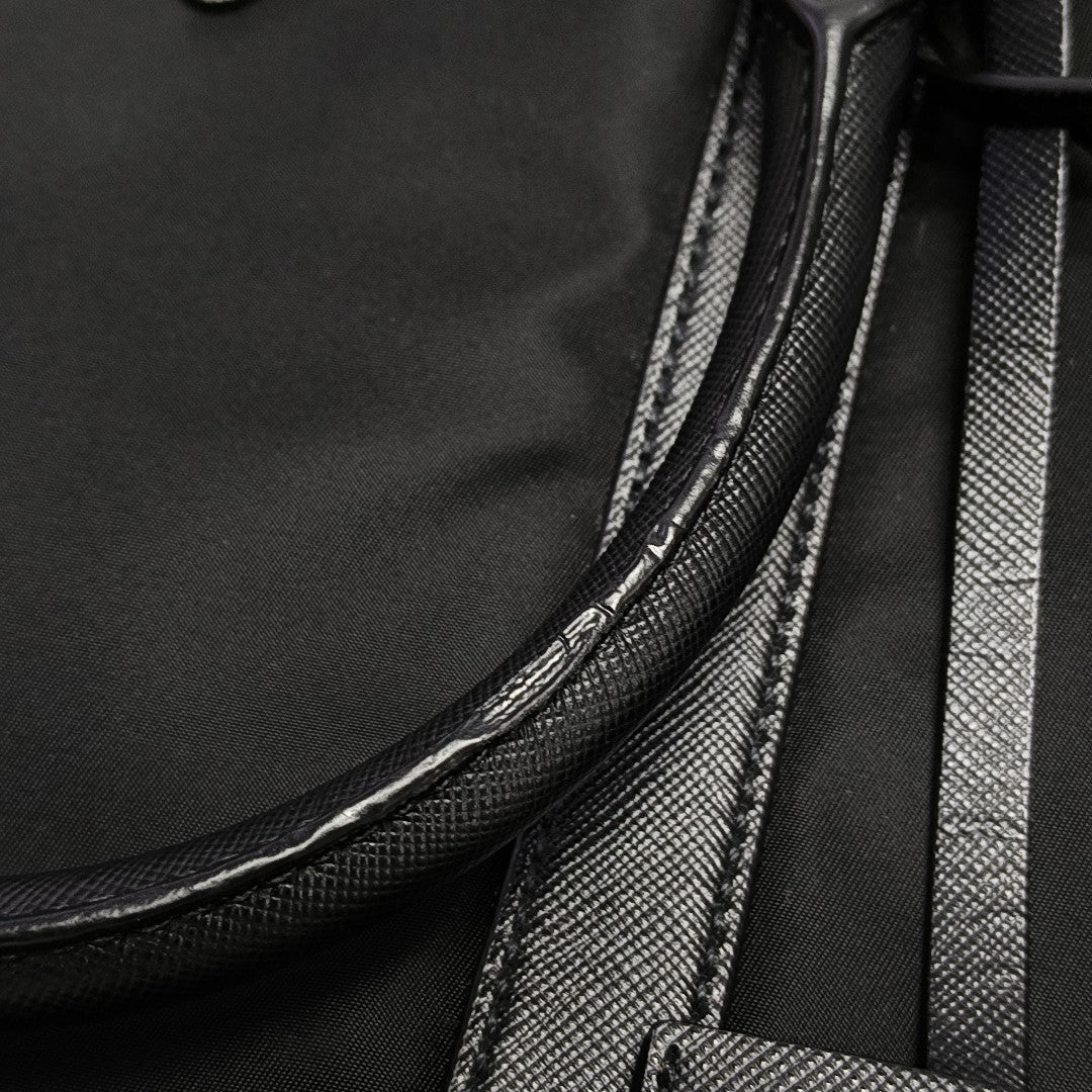 Nylon Shoulder Bag Black