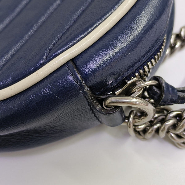 GG Marmont Mini Quilted Calfskin Blue