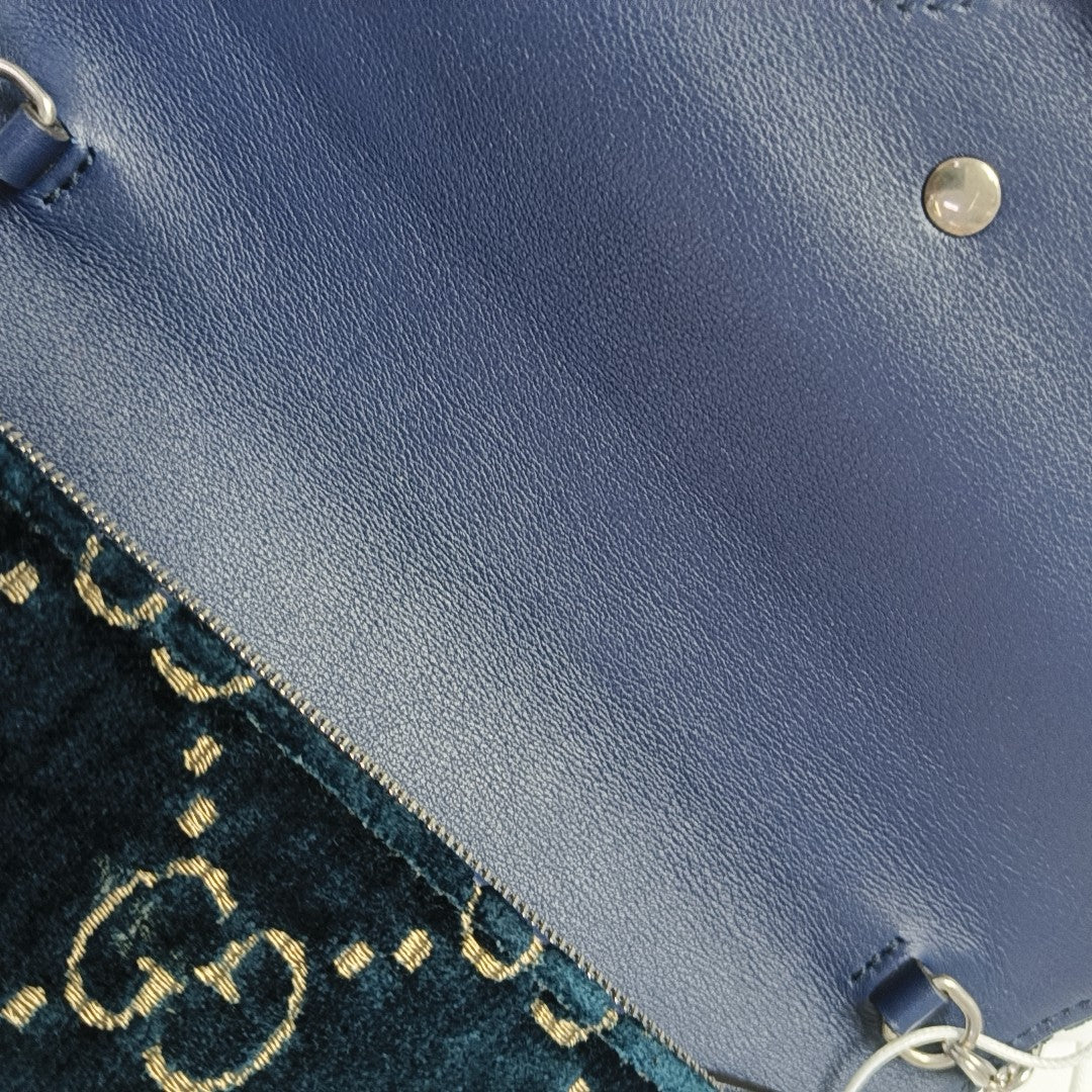 Dionysus Mini Monogram Velvet Blue