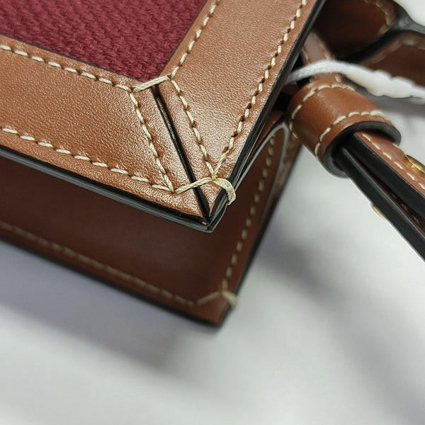 CABAS CELINE Small Canvas Red