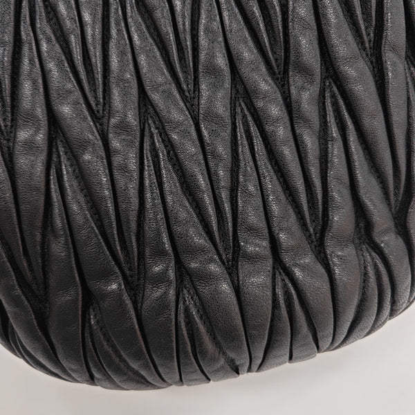 Matelassé Quilted Lambskin Black
