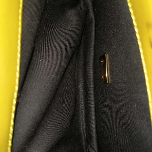 Calfskin Shoulder Bag Yellow