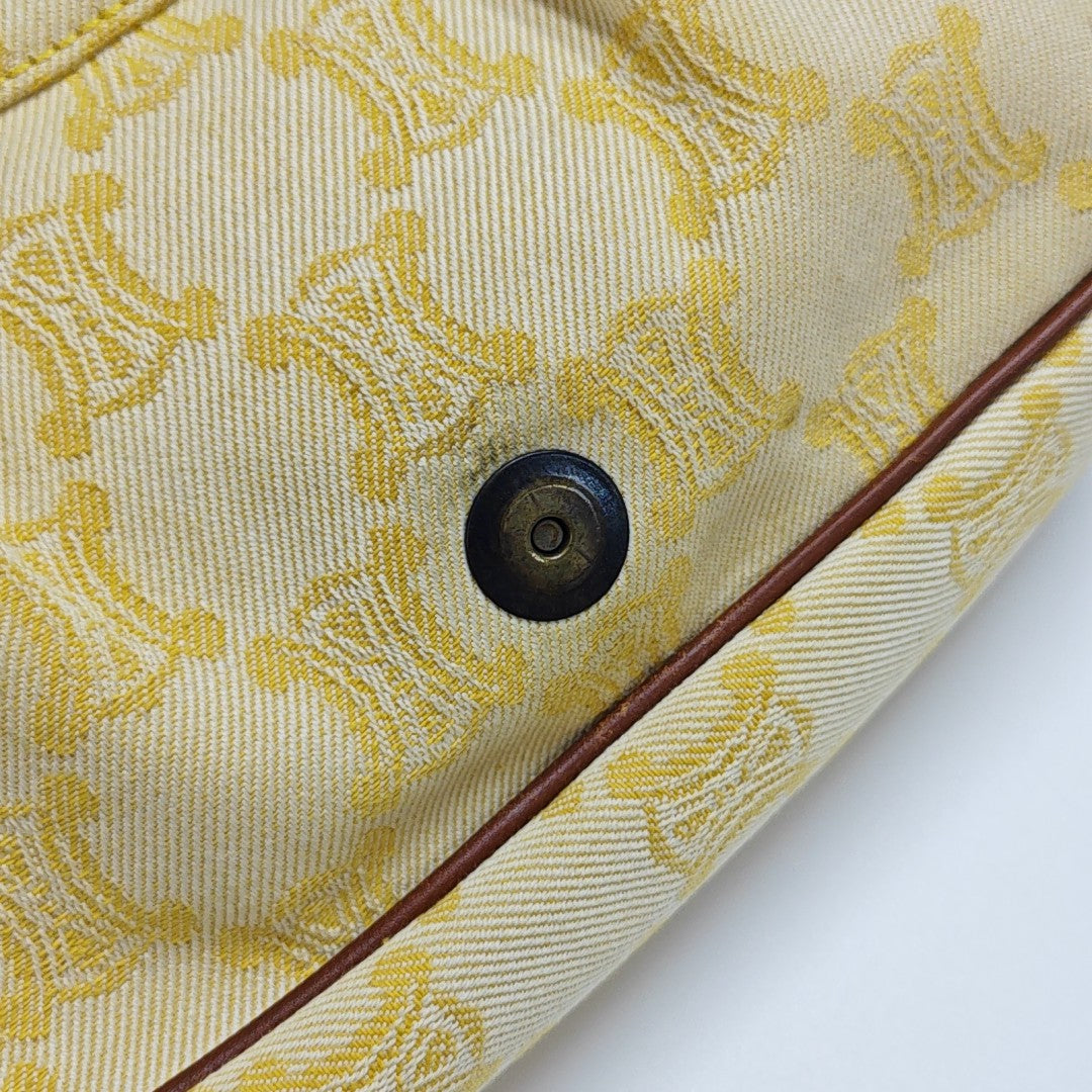 Canvas Top Handle Bag Yellow