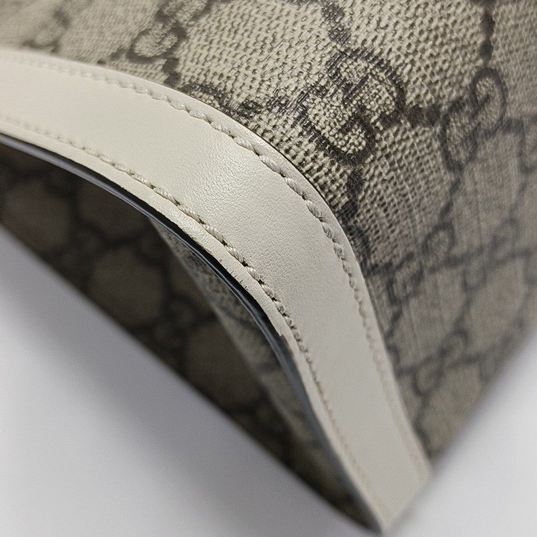 Padlock Small Monogram Coated Canvas Beige