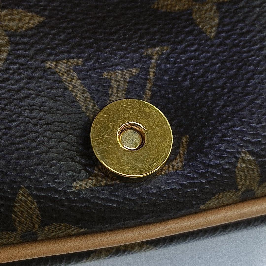 DIANE Monogram Coated Canvas Brown