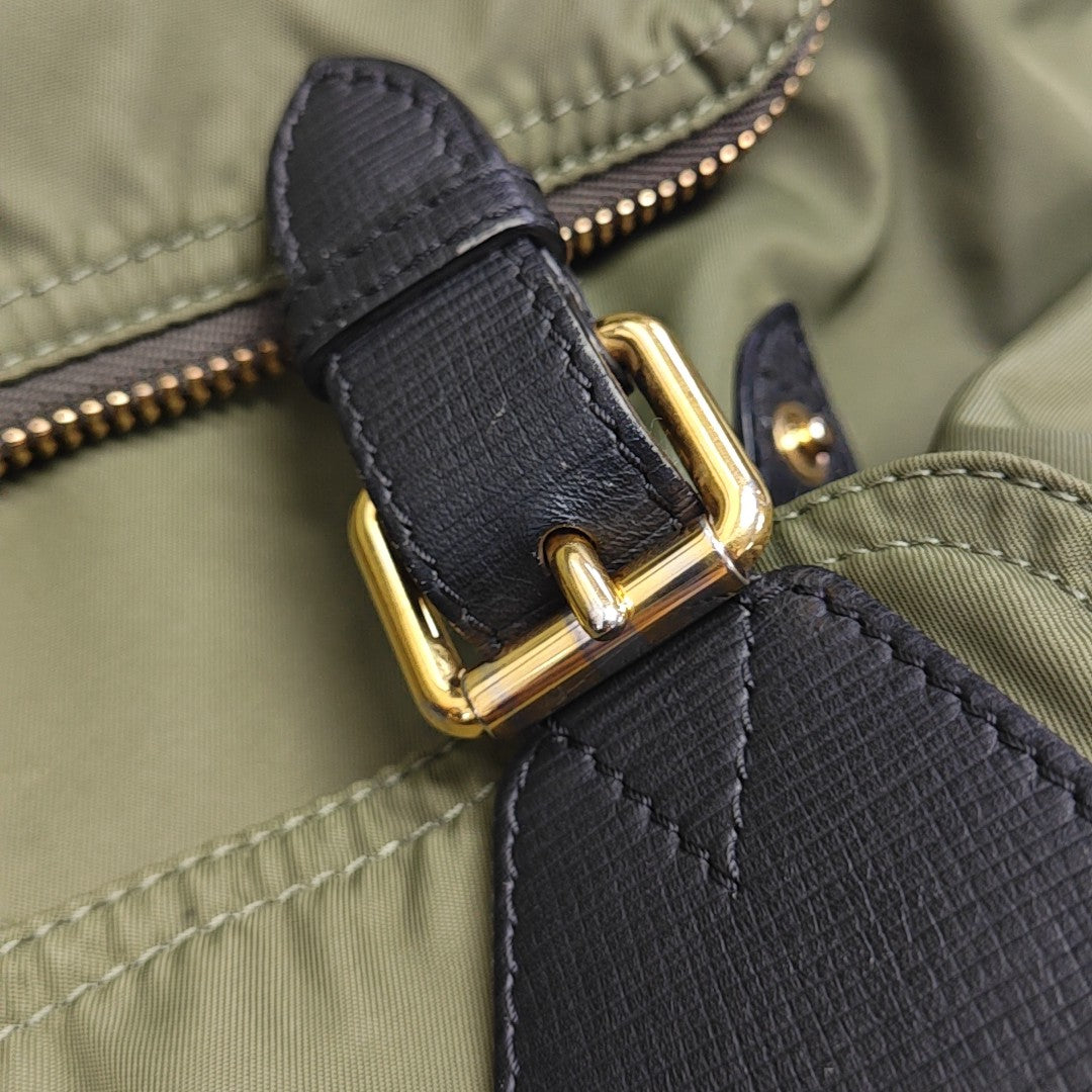 The Rucksack Medium Nylon Green
