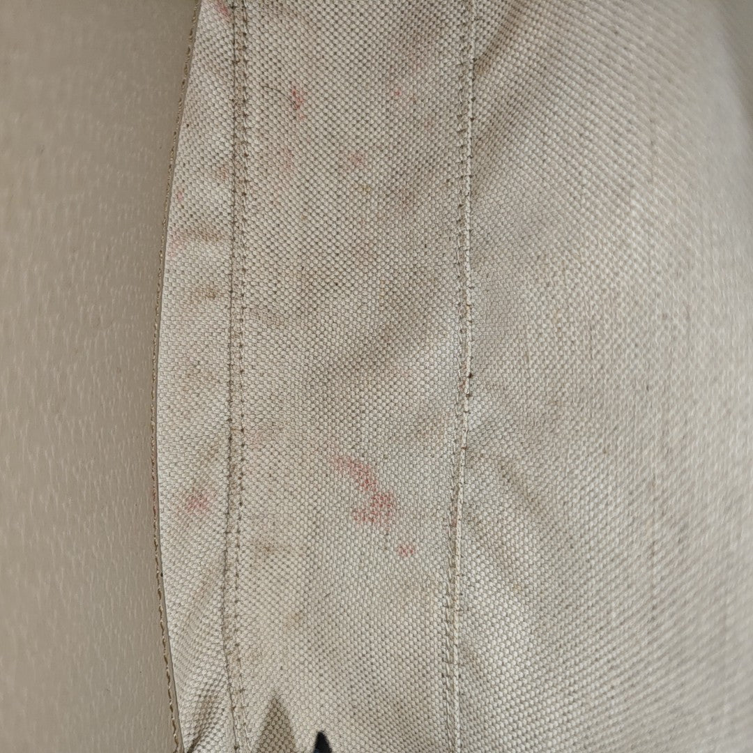 Ophidia Small Monogram Coated Canvas Beige