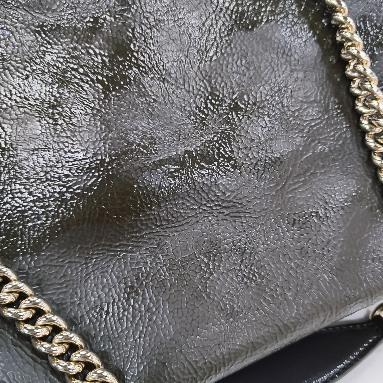 Soho Large Patent Leather Green