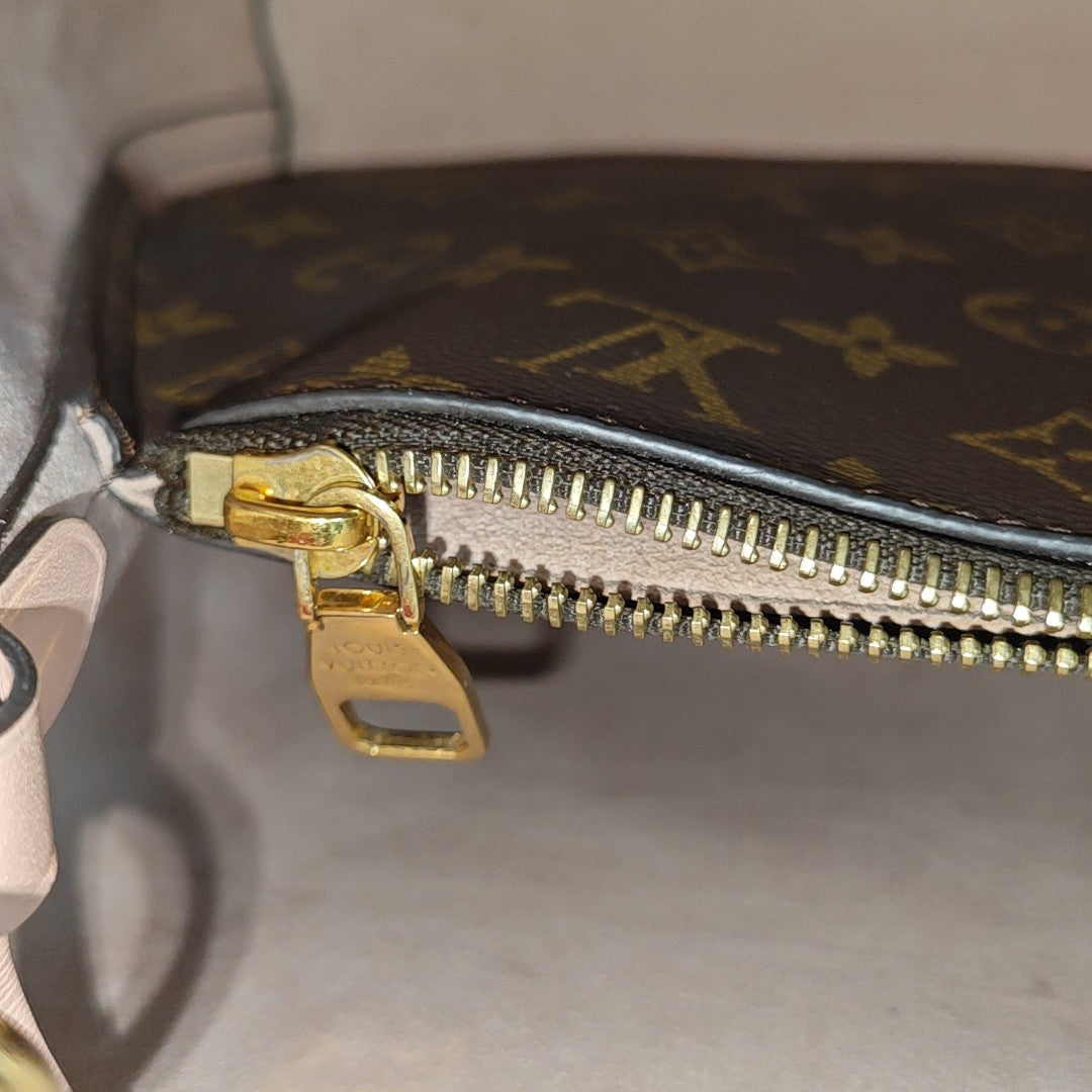 NÉONOÉ MM Monogram Coated Canvas Brown