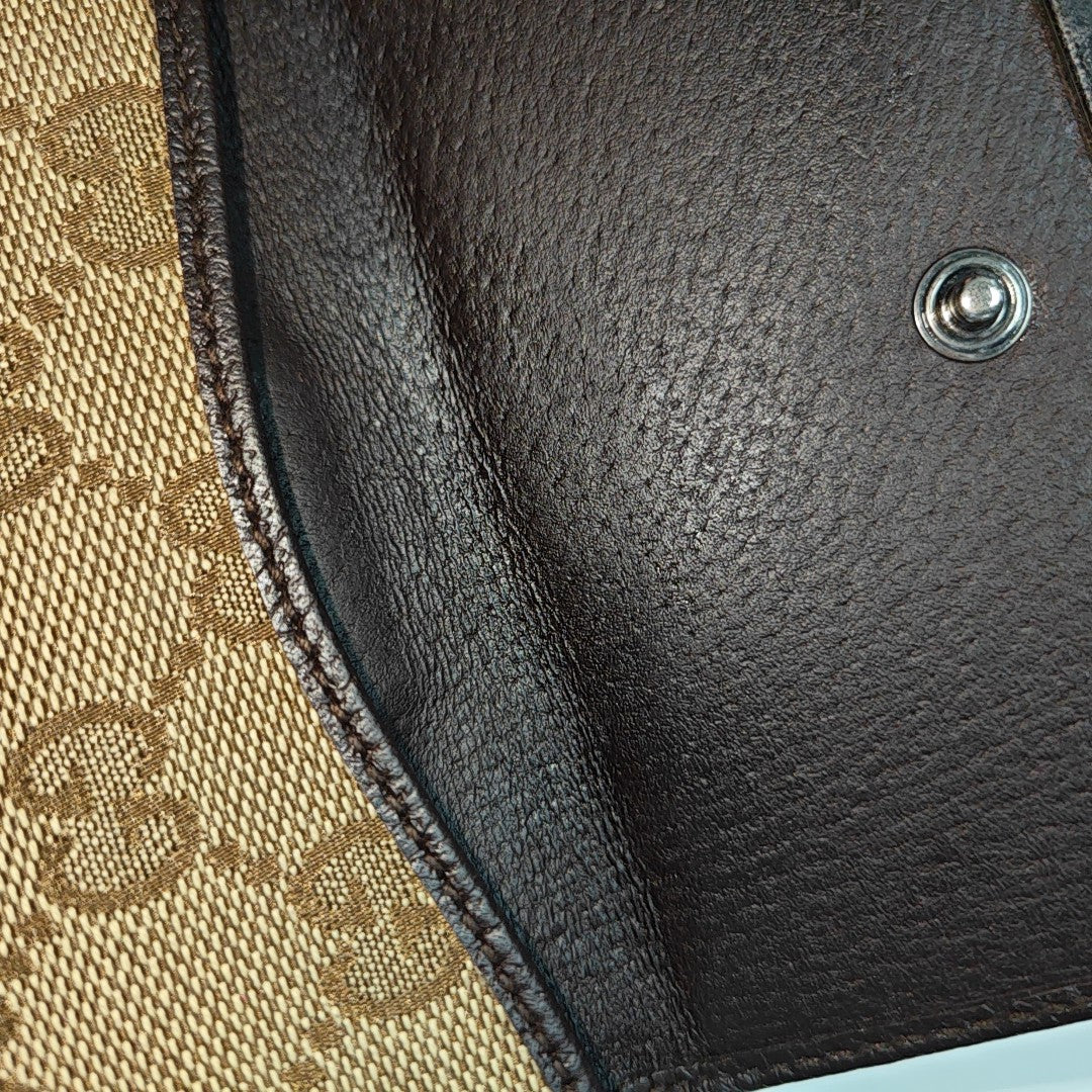 Signature Monogram Canvas Beige Wallet