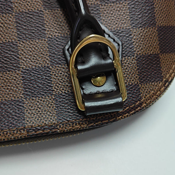 ALMA BB Damier Ebene Coated Canvas Brown