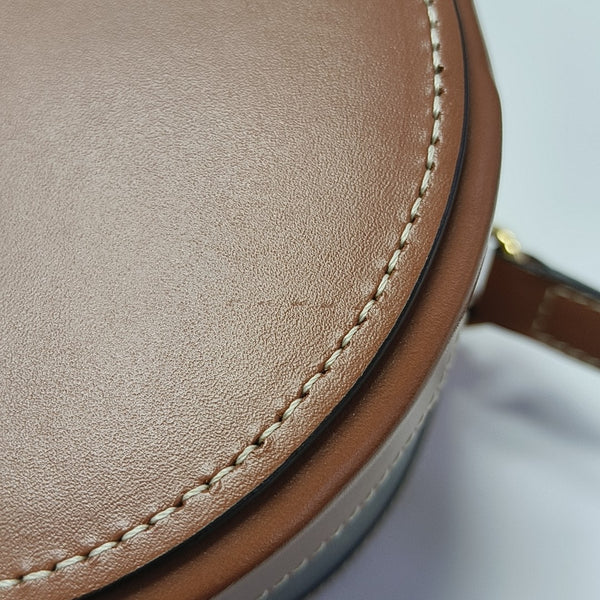 TRIOMPHE Small Coated Canvas Brown