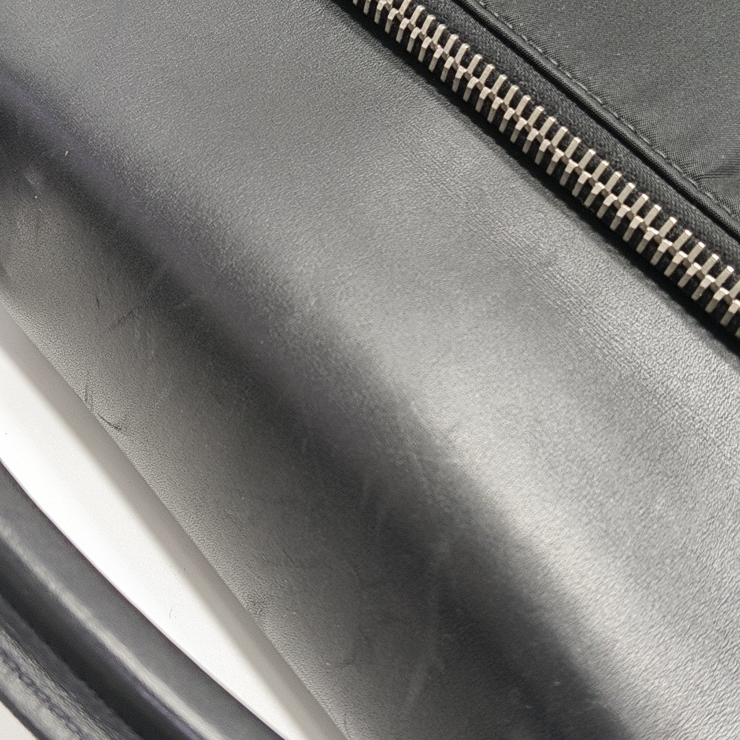 Nylon Top Handle Bag Black