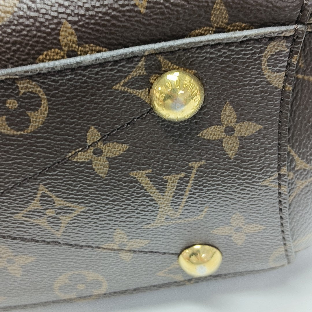 MONTAIGNE Monogram Coated Canvas Brown