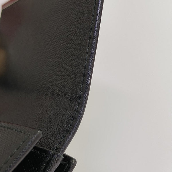 Gancini Small Calfskin Black Wallet