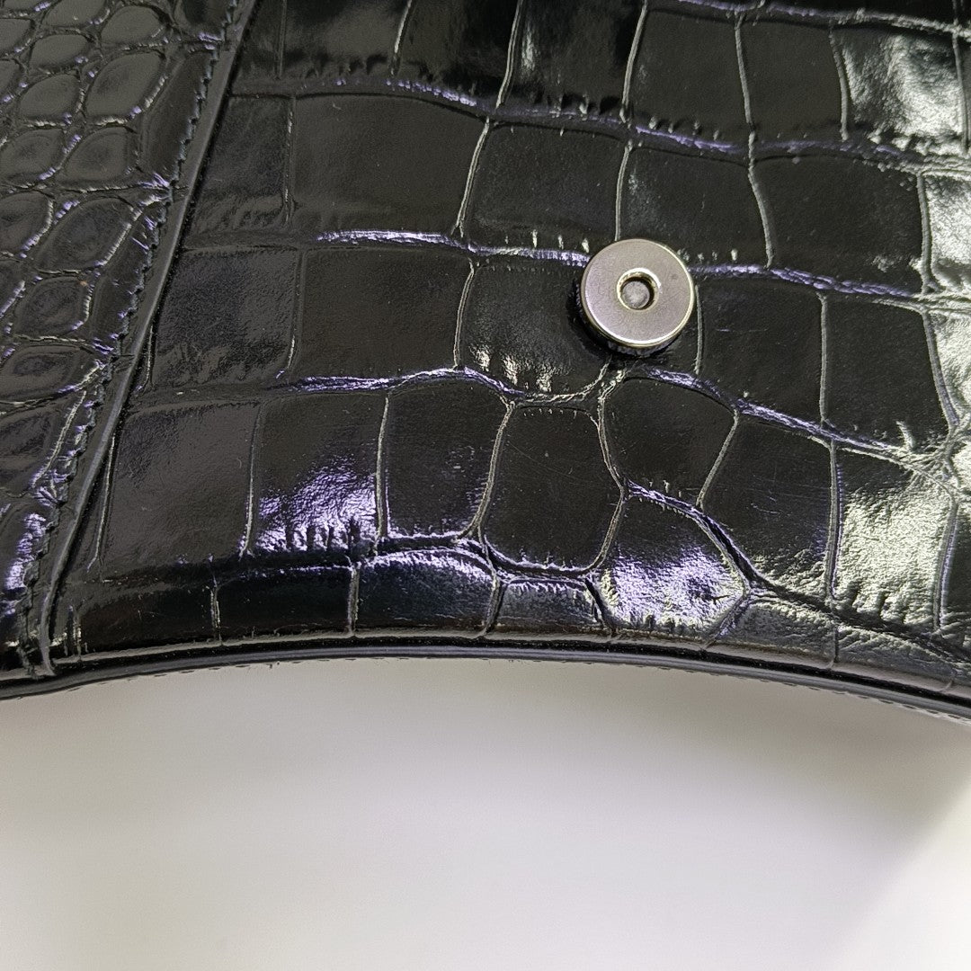 Hourglass S Calfskin Black