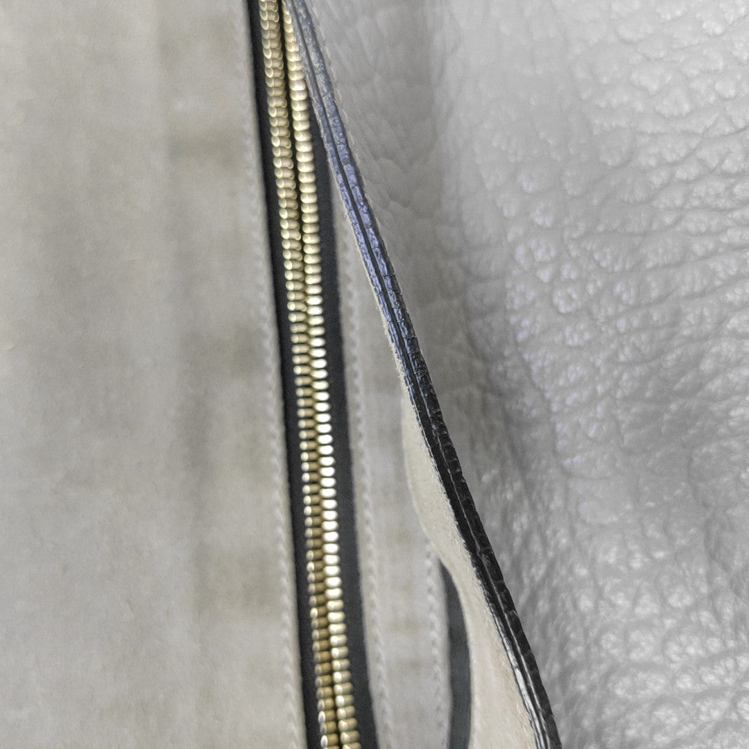 Calfskin Shoulder Bag Gray