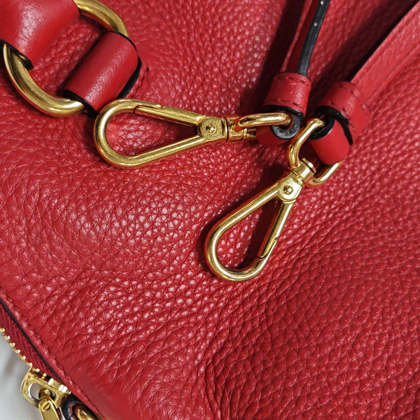Calfskin Shoulder Bag Red