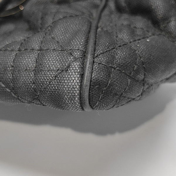 Cannage Coated Canvas Black