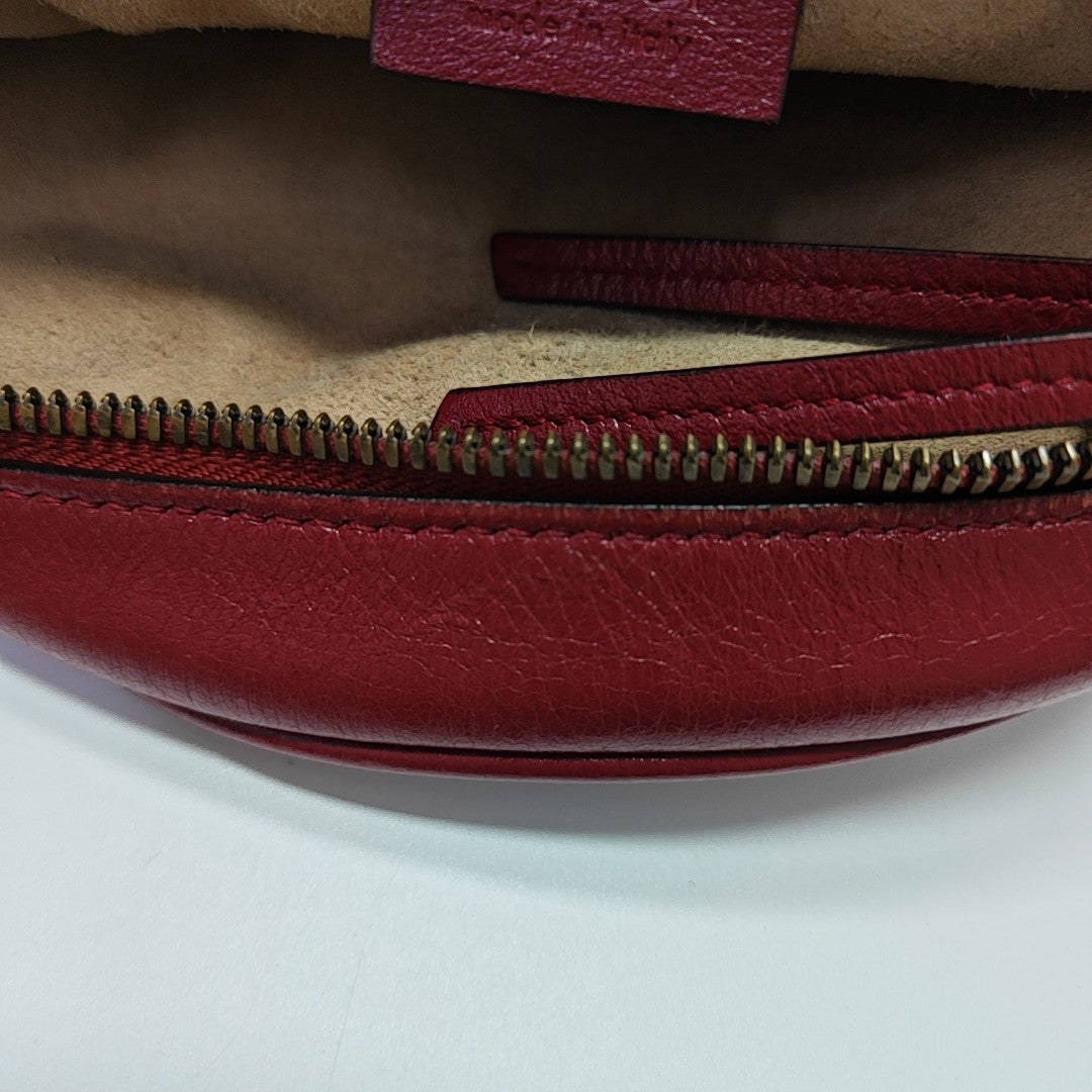 GG Marmont Mini Quilted Calfskin Red