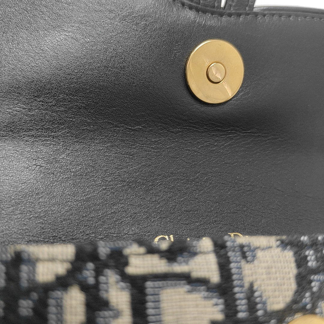 Saddle Mini Oblique Canvas Blue
