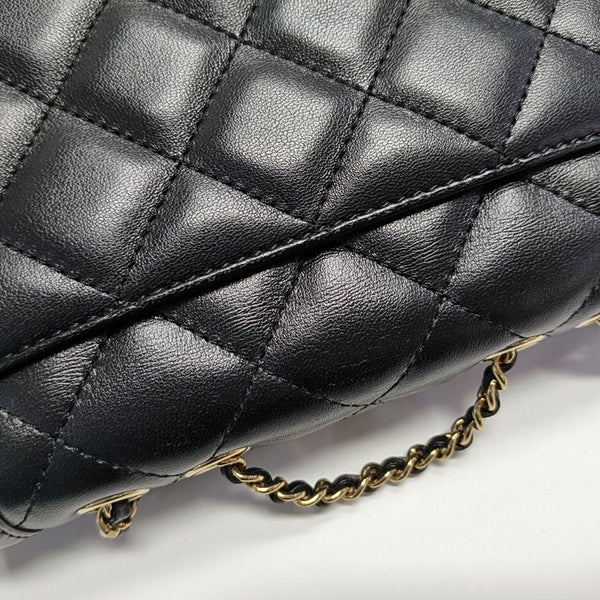 WOC Quilted Lambskin Black