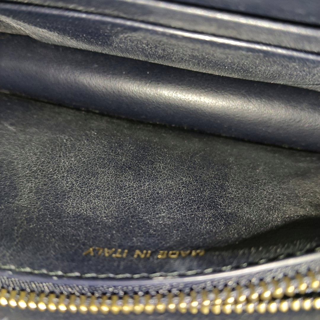 Authenticated pre-owned  Saddle Oblique Canvas Blue - Belt Bag at Looply