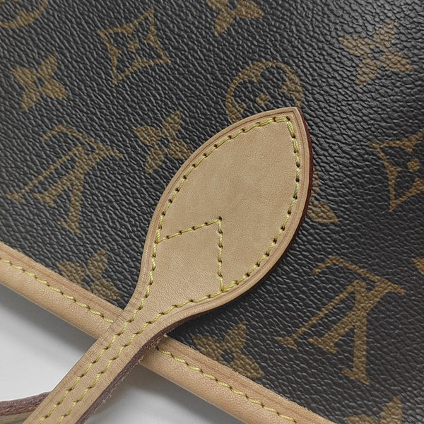 NEVERFULL MM Monogram Coated Canvas Brown