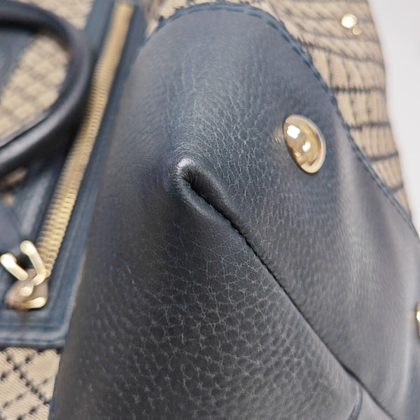 Canvas Top Handle Bag Brown