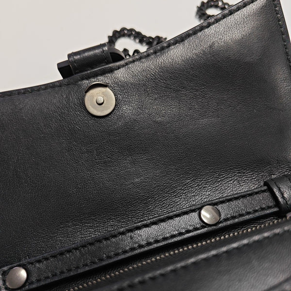 Hourglass Small Lambskin Black